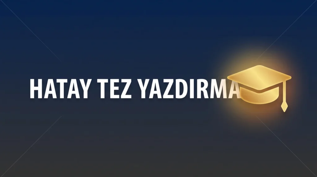 Hatay tez yazdırma hizmeti