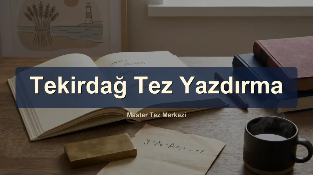 Tekirdağ tez yazdırma hizmeti, Namık Kemal Üniversitesi öğrencilerine akademik danışmanlık